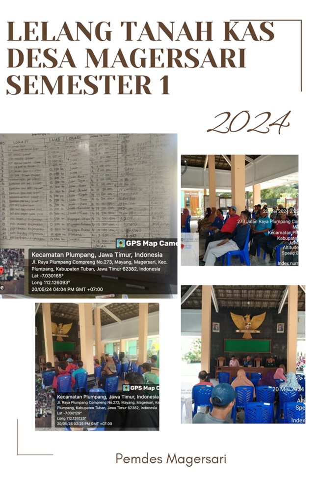 LELANG TANAH KAS DESA MAGERSARI SEMESTER 1 TAHUN 2024